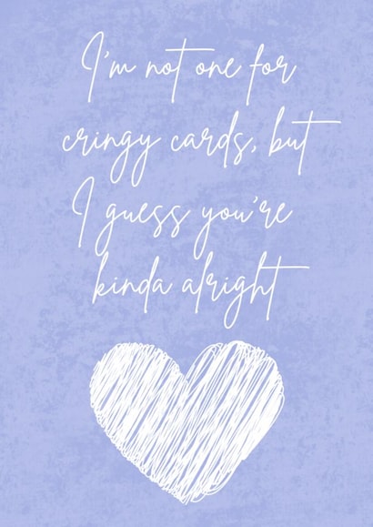 A not so cringy card for your not so cringy significant other created by Aimee Jane