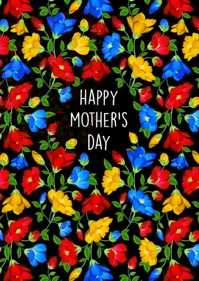 Pretty Mother's Day Card - Bright Florals created by Poppy & Mabel