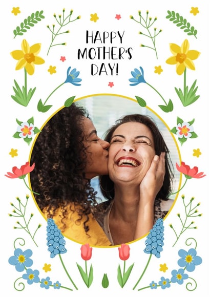 Pretty Mother's Day Card - Floral Photo Card created by Evie Garnett Designs