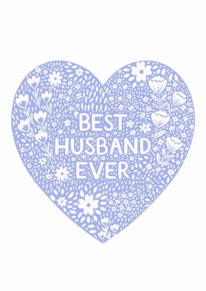 Pretty Valentine's Day Card - Best Husband Ever created by Pear Tree Press
