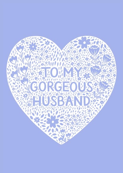 Pretty Valentine's Day Card - Gorgeous Husband created by Pear Tree Press