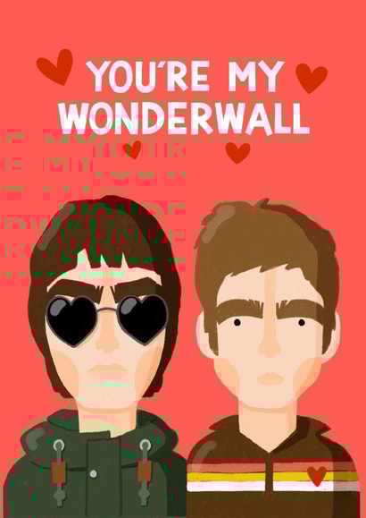 Cute Valentine's Day Card - Oasis - My Wonderwall created by Nicola Watson