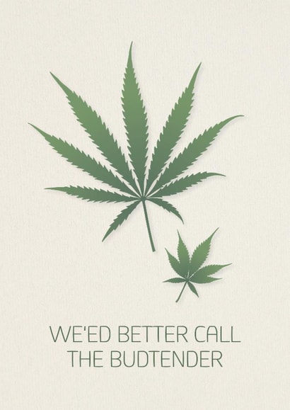 Cannabis-Themed Greeting Card - Perfect for Weed Enthusiasts created by Bonsoe