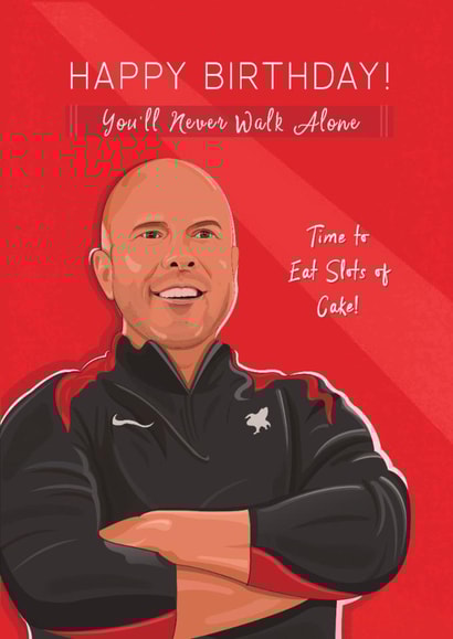 Arne Slot Birthday Card- LFC Card - Liverpool FC created by Helen Rodgers