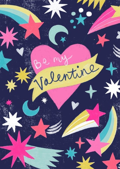 Cute Valentine's Day Card - Shooting Stars created by Sticky Tape Kate 
