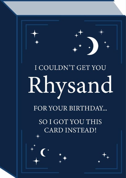 Fun Birthday Card - ACOTAR - Rhysand created by Tiger Feet Creations