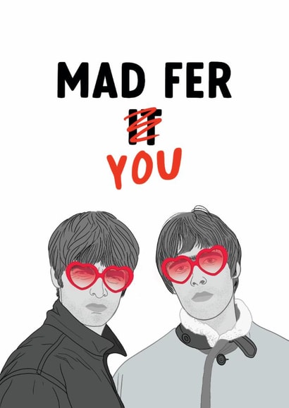 Fun Valentine's Day Card - Mad Fer You - Oasis created by The Cake Thief