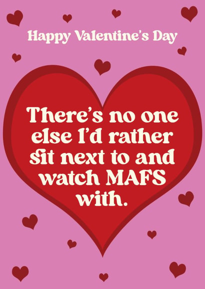 Funny MAFS Valentine's Day Card - Reality TV - Couple Goals created by Foggish