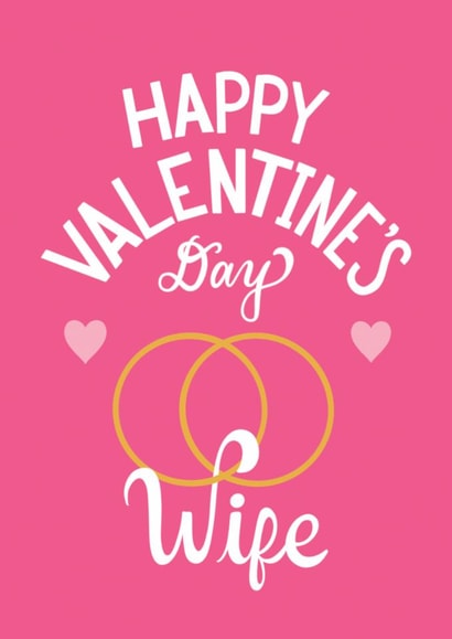 Classic Valentine's Day Card - Wife - Wedding Rings created by Angelicabydesign
