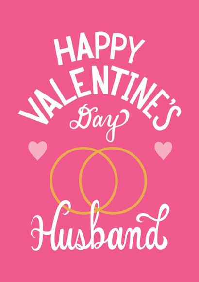 Classic Valentine's Day Card - Husband - Wedding Rings created by Angelicabydesign