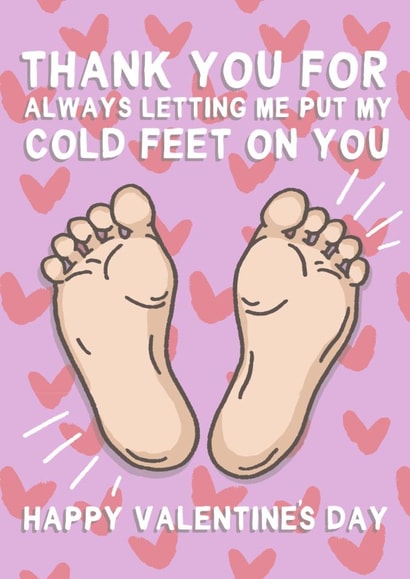 Cute Valentine's Day Card - Cold Feet - Warmer created by Sarah Harding