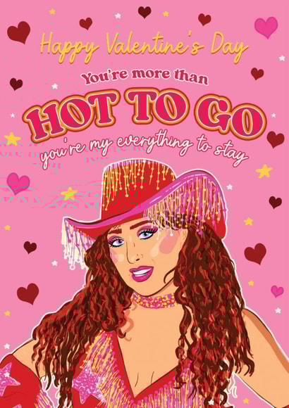 Cute Valentine's Day Card - Hot To Go - Chappell Roan created by Foggish
