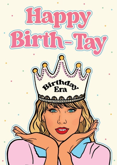 Cute Birthday Card - Taylor Swift - Birthday Era created by Foggish