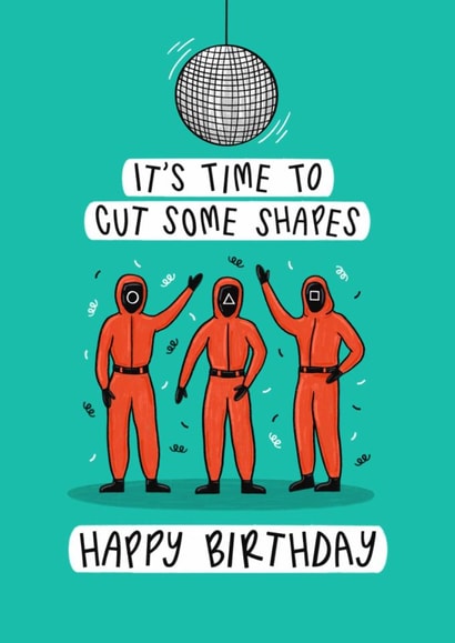 Fun Birthday Card - Squid Game - Cut Some Shapes created by Muses & May