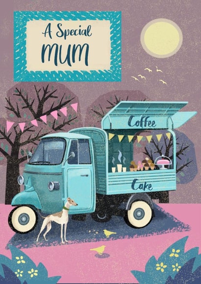 Cute Mother's Day Card - Coffee And Cake Van created by Rocket68