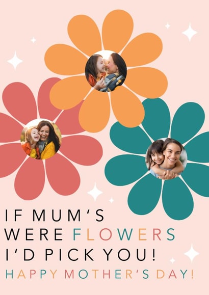 Cute - Mother’s Day - I’d pick you - floral created by Little Prints Fred Designs