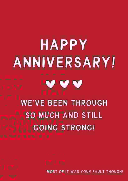 Funny Anniversary Card - Still Going Strong created by Gem Draws Stuff