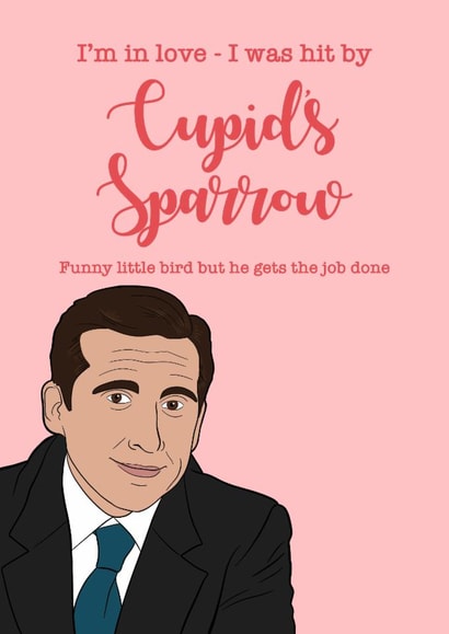 Fun Valentine's Day Card - Michael Scott - The Office created by Pickle Muffin Prints