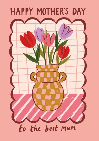 Pretty Mother's Day Card - Best Mum created by Jessie Maeve Studio