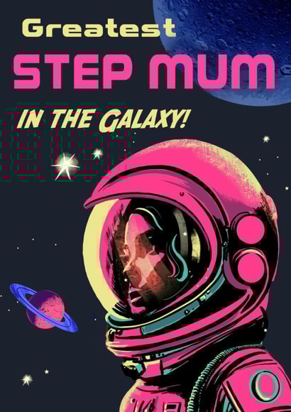 Retro Birthday/Mother's Day Card - For Stepmum - Greatest created by Rocket68