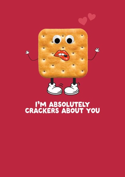 Cute Valentine's Day Card - Crackers - Hearts created by Filthy Sentiments