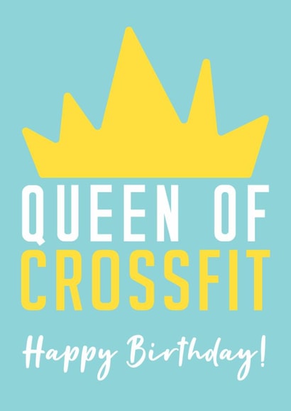 Fun Birthday Card - For Her - CrossFit Queen created by Fierce Females Club