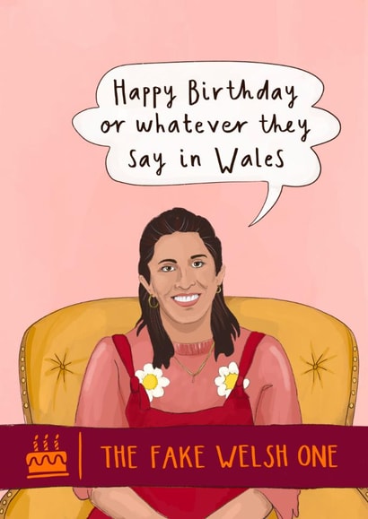 Funny Birthday Card - The Traitors Charlotte - Fake Welsh Accent created by Running with Scissors