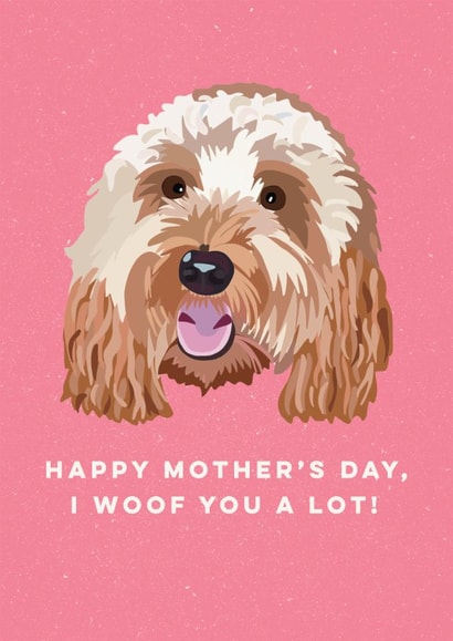 Cute Mother's Day Card - From The Dog - Dog Lover created by Sweetlove Press