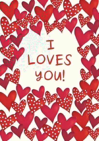 Cute Valentine's Day/Anniversary Card - Gavin And Stacey - I Loves You created by The Boy and the Bear