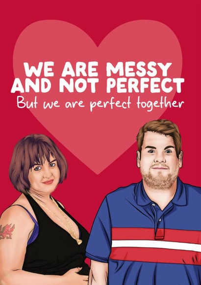 Cute Valentines Day Card - Gavin and Stacey - Nessa & Smithy created by Filthy Sentiments