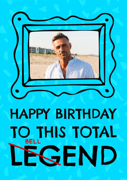 Funny Birthday Card - Bellend created by AbiGoLucky