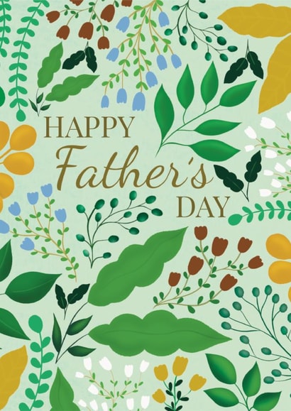 Pretty Father's Day Card - Flowers And Foliage created by Rainee Collections