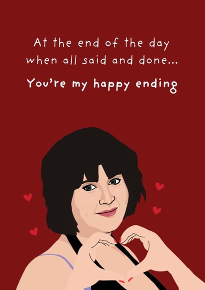 Cute Valentine's Day Card - Nessa - You're My Happy Ending created by Original Fox Cards