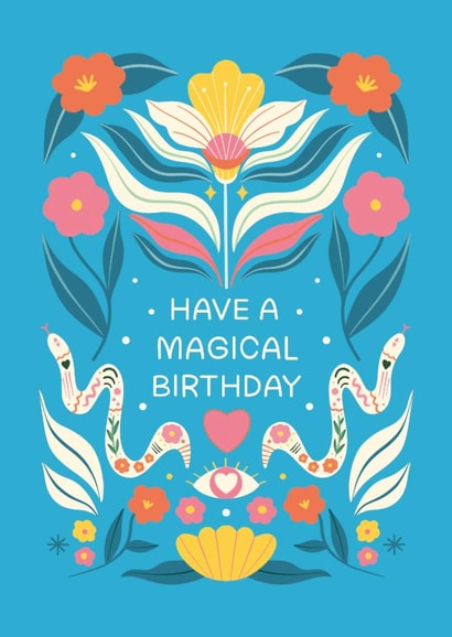 Pretty Birthday Card - Magical created by Melissa Donne