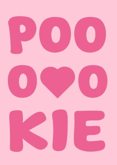Cute Valentine's Day Card - Pookie created by PopDogShop