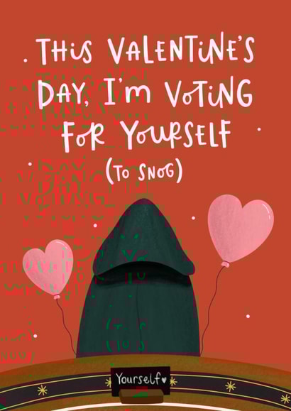 Funny Valentine's Day Card - The Traitors - Voting To Snog You created by Abbie Imagine