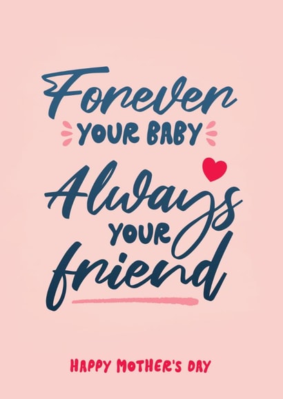 Cute Mother's Day Card - Always Your Friend created by Bev O'Connor || @oconnordesign