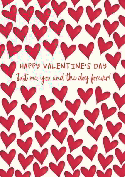 Cute Valentine's Day Card - You, Me And The Dog created by The Boy and the Bear