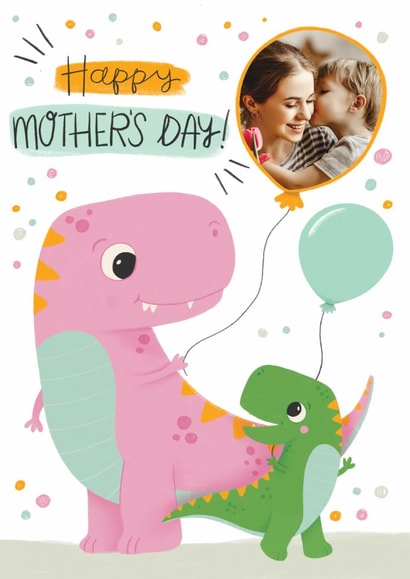 Cute Mother's Day Card - Dinosaurs created by Hollie McManus Illustration