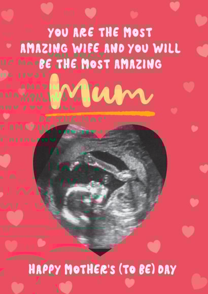 Cute Mother's Day Card - Mum To Be - Heart created by Bev O'Connor || @oconnordesign