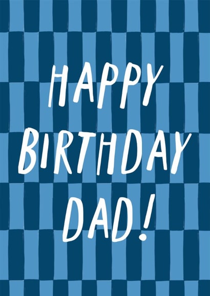 Classic Birthday Card - For Dad - Checkerboard created by Zoe Spry