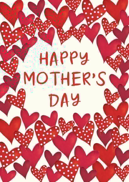 Traditional Mother's Day - Hearts created by The Boy and the Bear