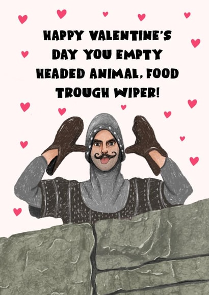 Fun Valentine’s Day Card - Monty Python - Hearts created by Swish & Scribble