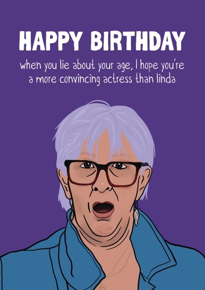Funny Birthday Card - The Traitors - Linda created by Woody's Design