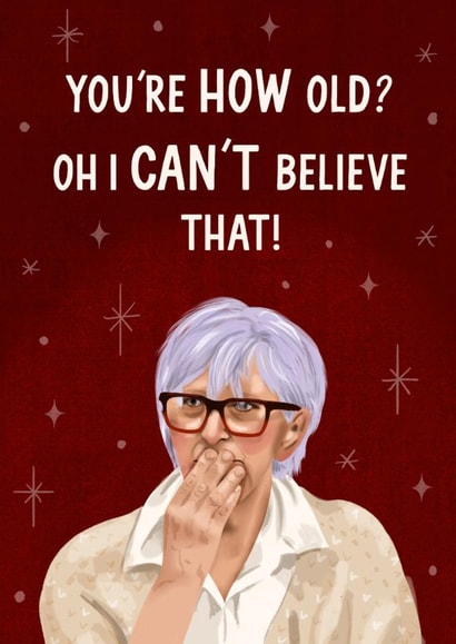 Funny Birthday Card - Linda - The Traitors created by Silky Rose Design