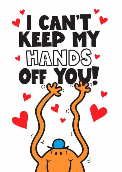 Funny Mr Tickle Valentines Card Card for Girlfriend, Boyfriend, Husband, Wife created by Mr. Men