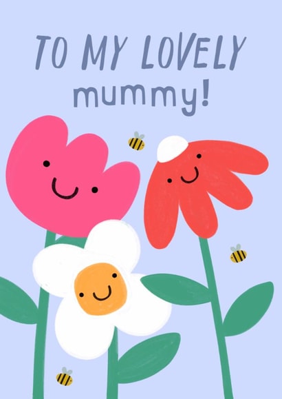 Cute Mother's Day Card - For Mummy - Flowers created by Zoe Spry