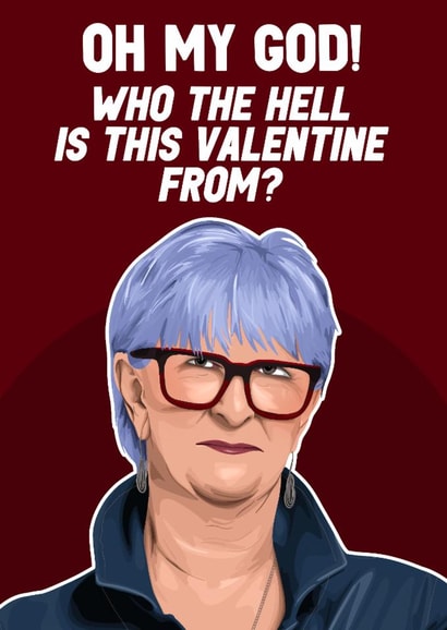 Funny Valentine's Day Card - Linda - The Traitors created by Pink + Pip