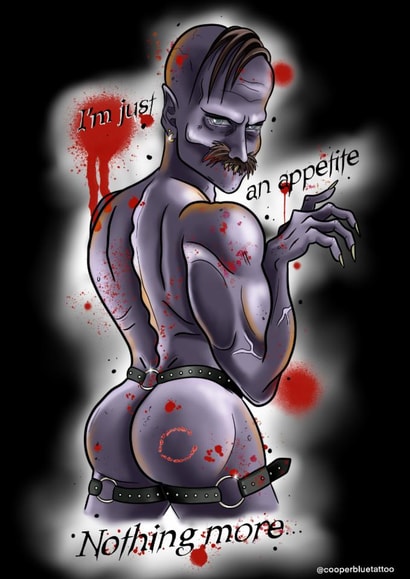 Funny valentines Nosferatu created by Cooper Blue