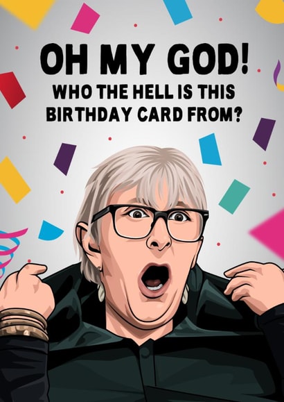Funny Birthday Card - Linda - The Traitors created by All Things Banter